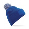 Winter hat - mod. B443:Bright Royal, 100% acrylic, Off-white, One Size